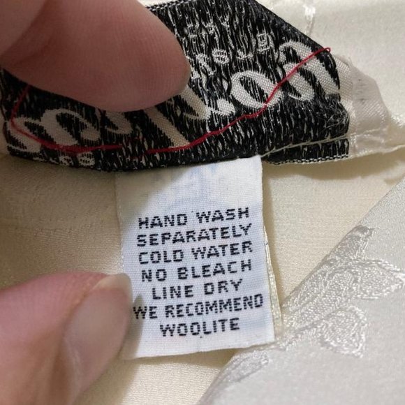 Vintage 1960's The Wilroy Traveler Women's White Floral High Neck Blouse Size 8 - Picture 6 of 7